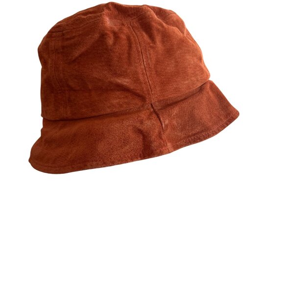 Wilsons Leather Kids Bucket Hat Suede Rust L Soft Durable Casual Outdoor - Picture 4 of 8